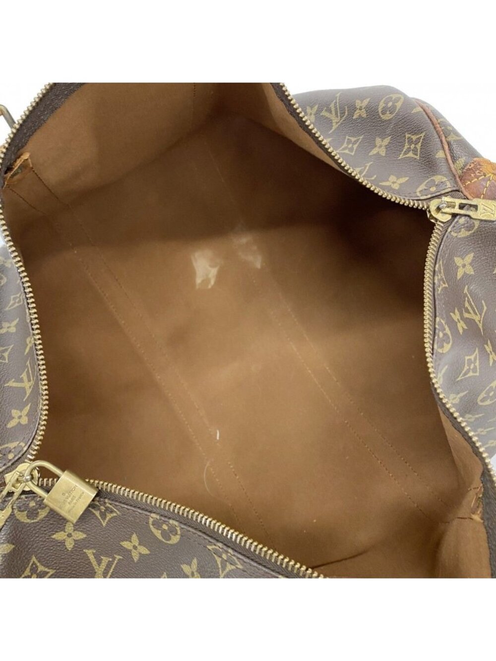 Louis Vuitton Boston Bag Monogram Keepall 50 Brown - Picture 4 of 10
